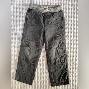 Mini Boden Dark Gray Cozy Cargo Pants
